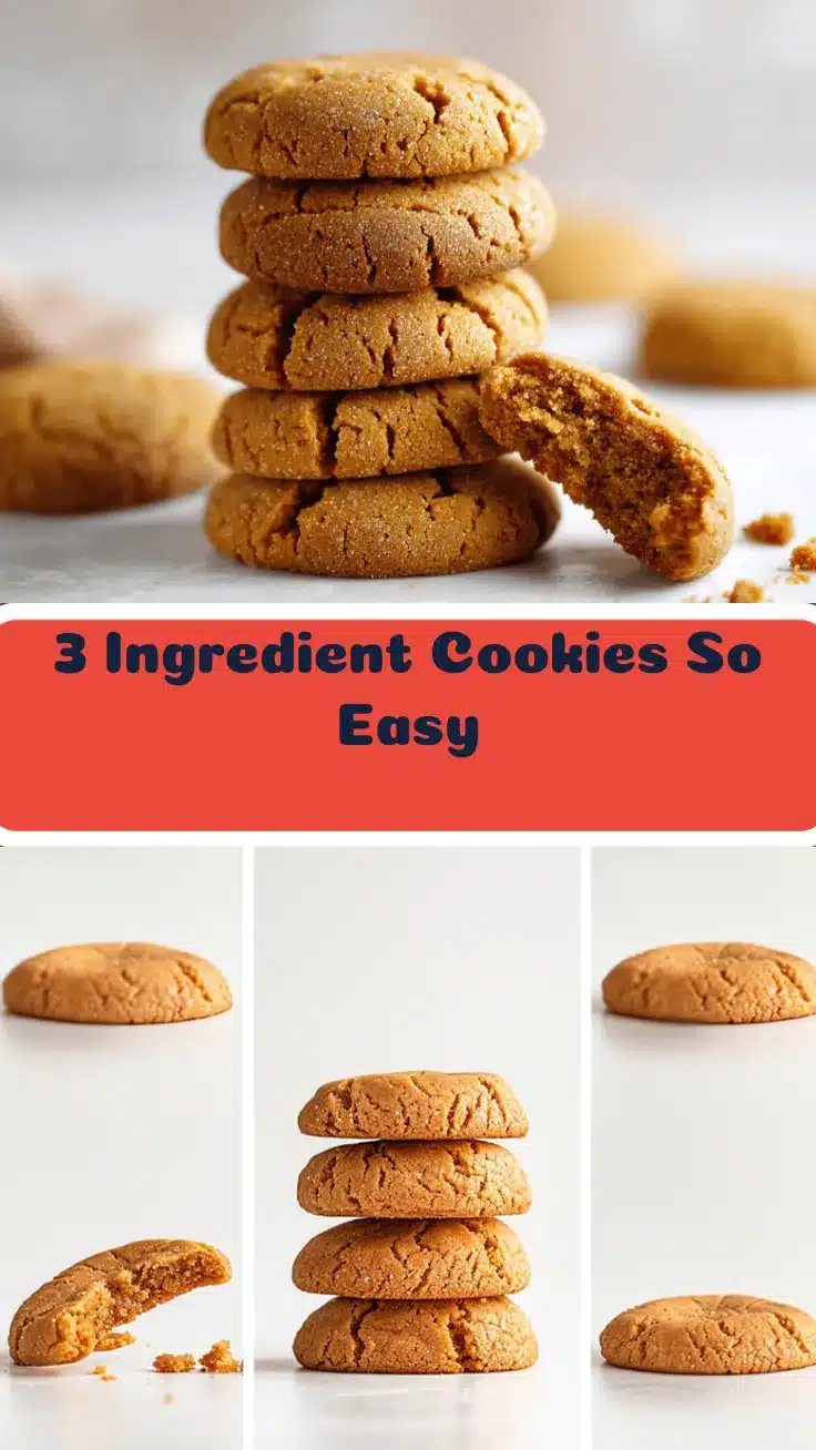3 ingredient cookies recipe