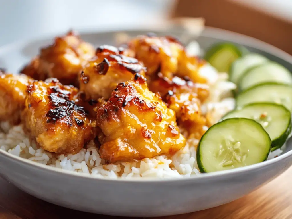 Air Fryer Sweet Chili Chicken Bowls - featured image