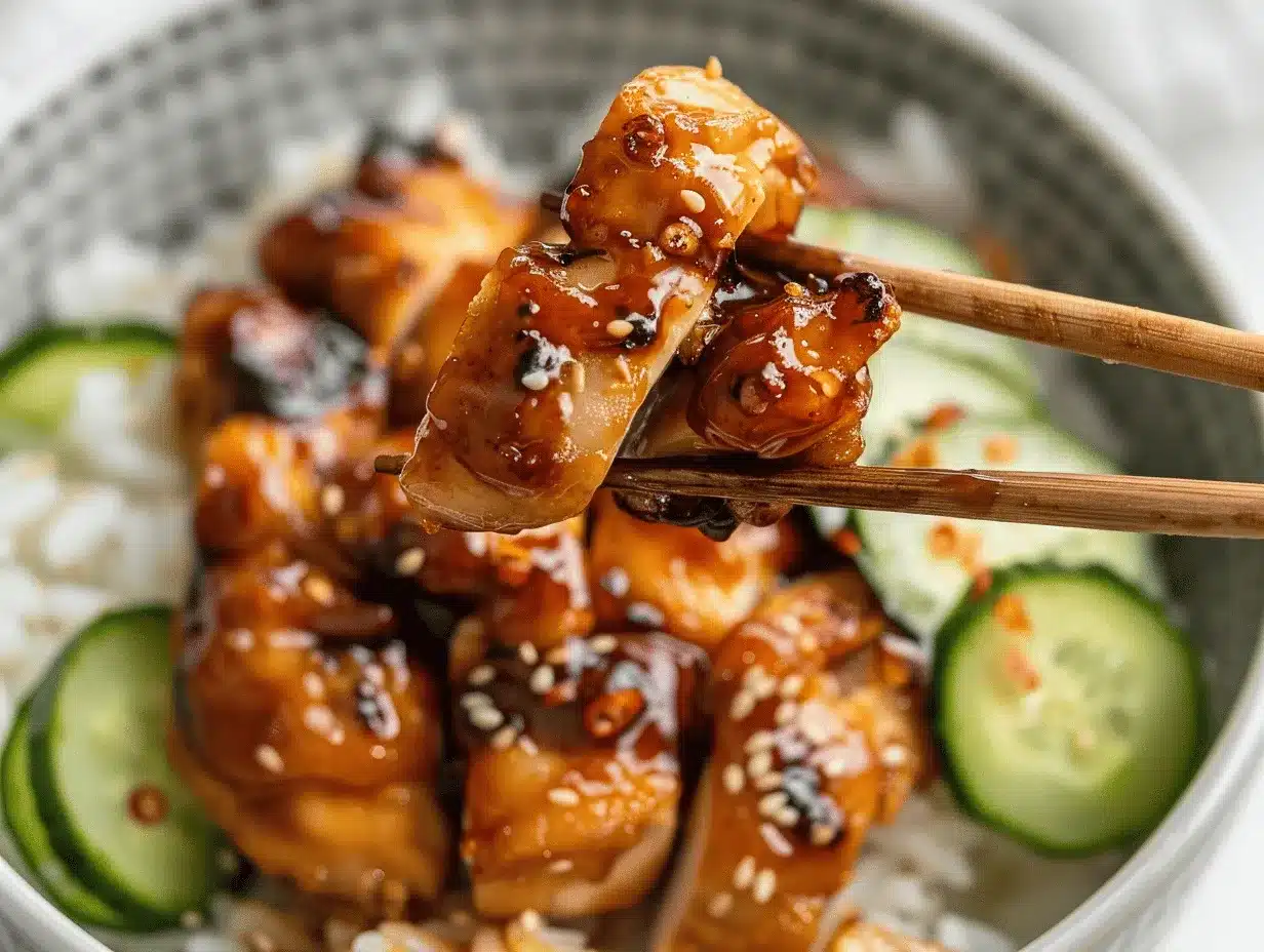 Air Fryer Sweet Chili Chicken Bowls preparation steps