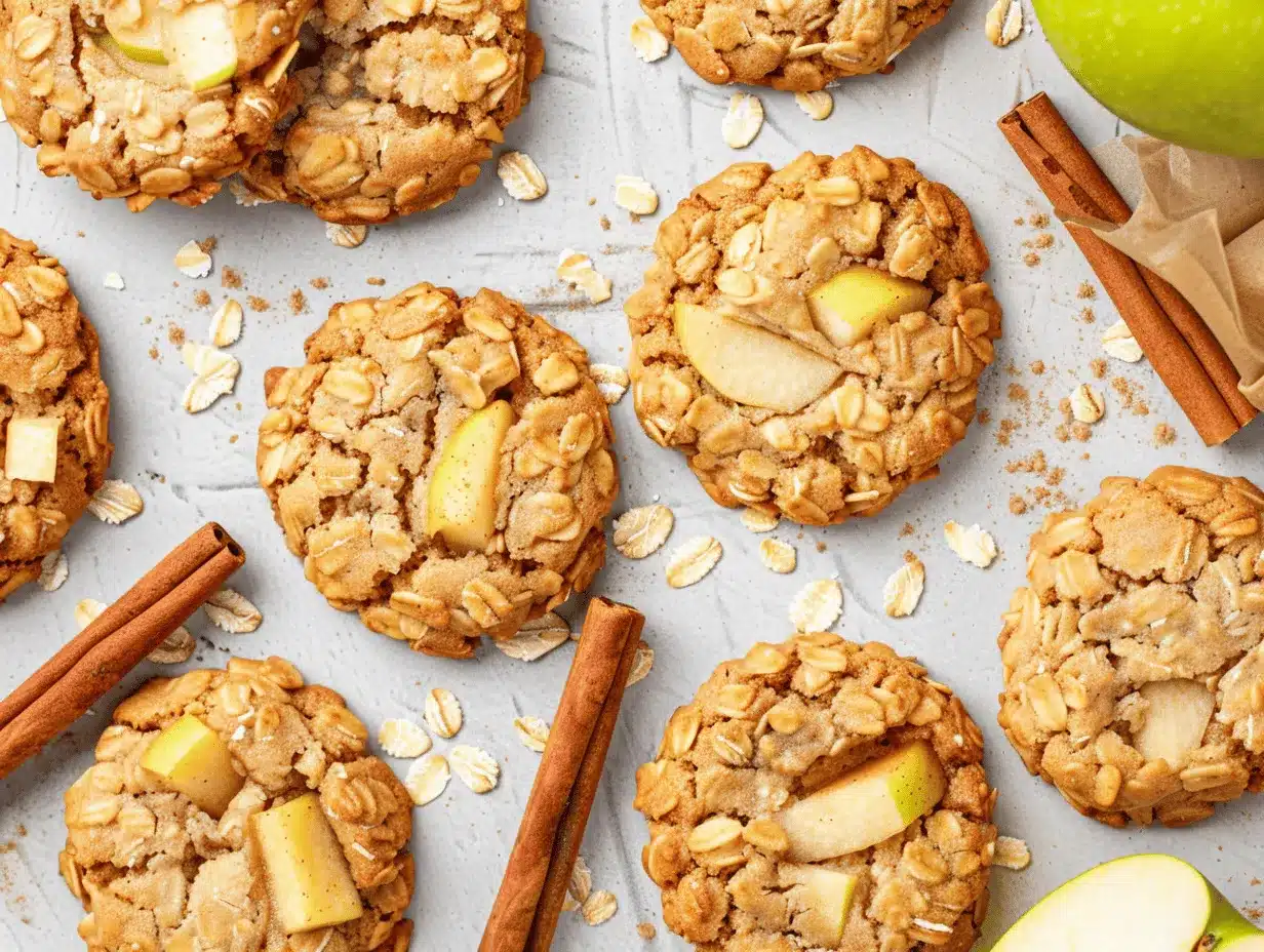 apple cinnamon oatmeal cookies preparation steps
