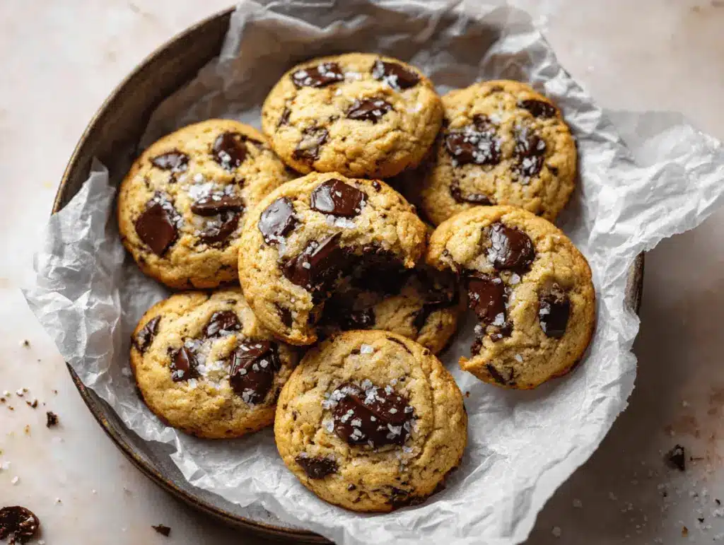 banana bread chocolate chip cookies - featured image