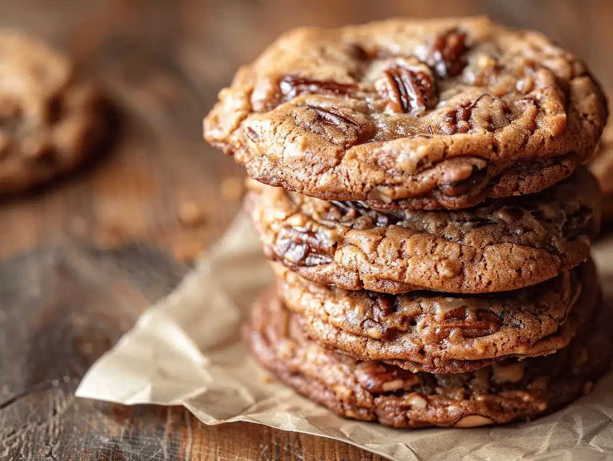 brown butter maple pecan date cookies preparation steps