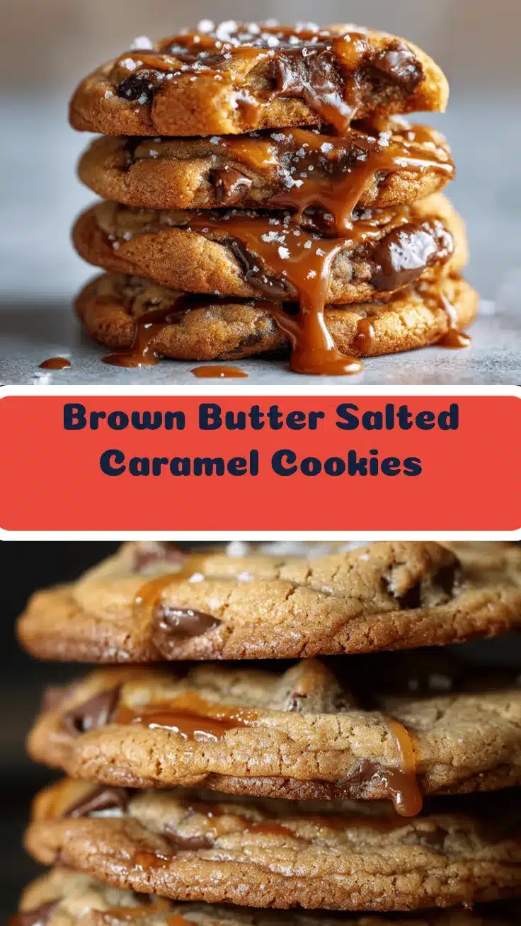 brown butter salted caramel chocolate chip cookies recipe