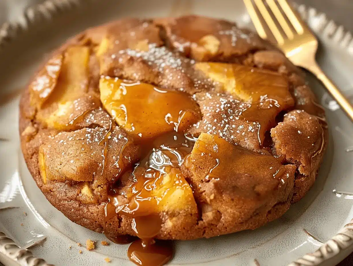 caramel apple cinnamon cookies preparation steps