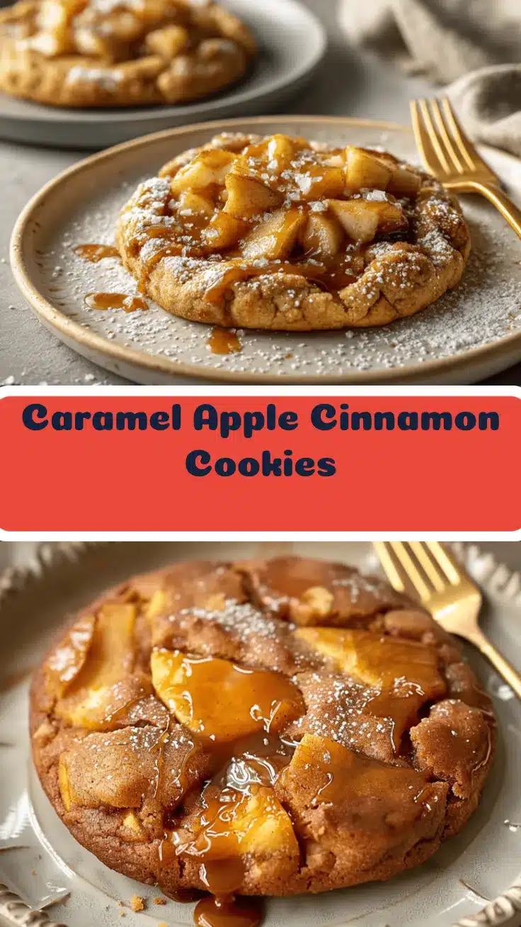 caramel apple cinnamon cookies recipe