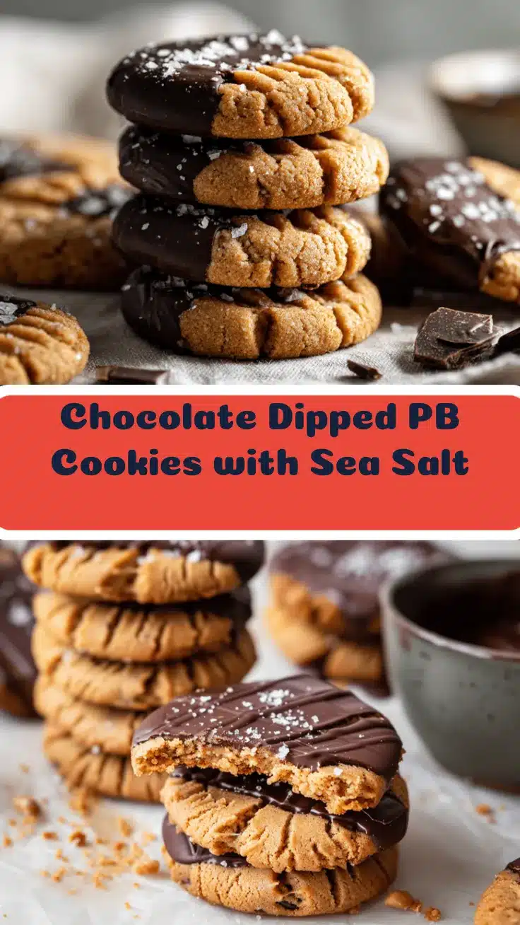 chocolate dipped peanut butter cookies recipe