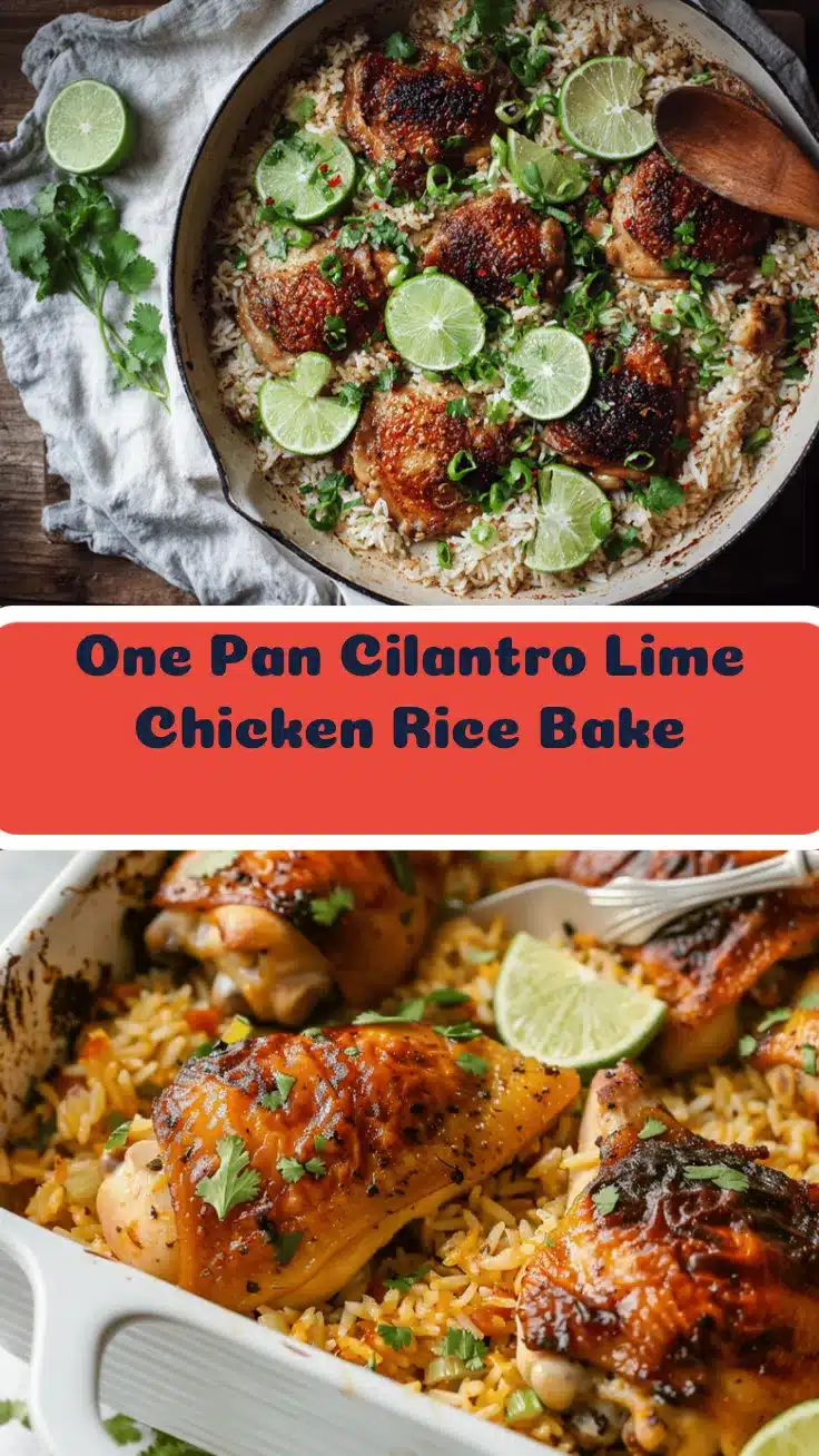 cilantro lime chicken and rice bake recipe