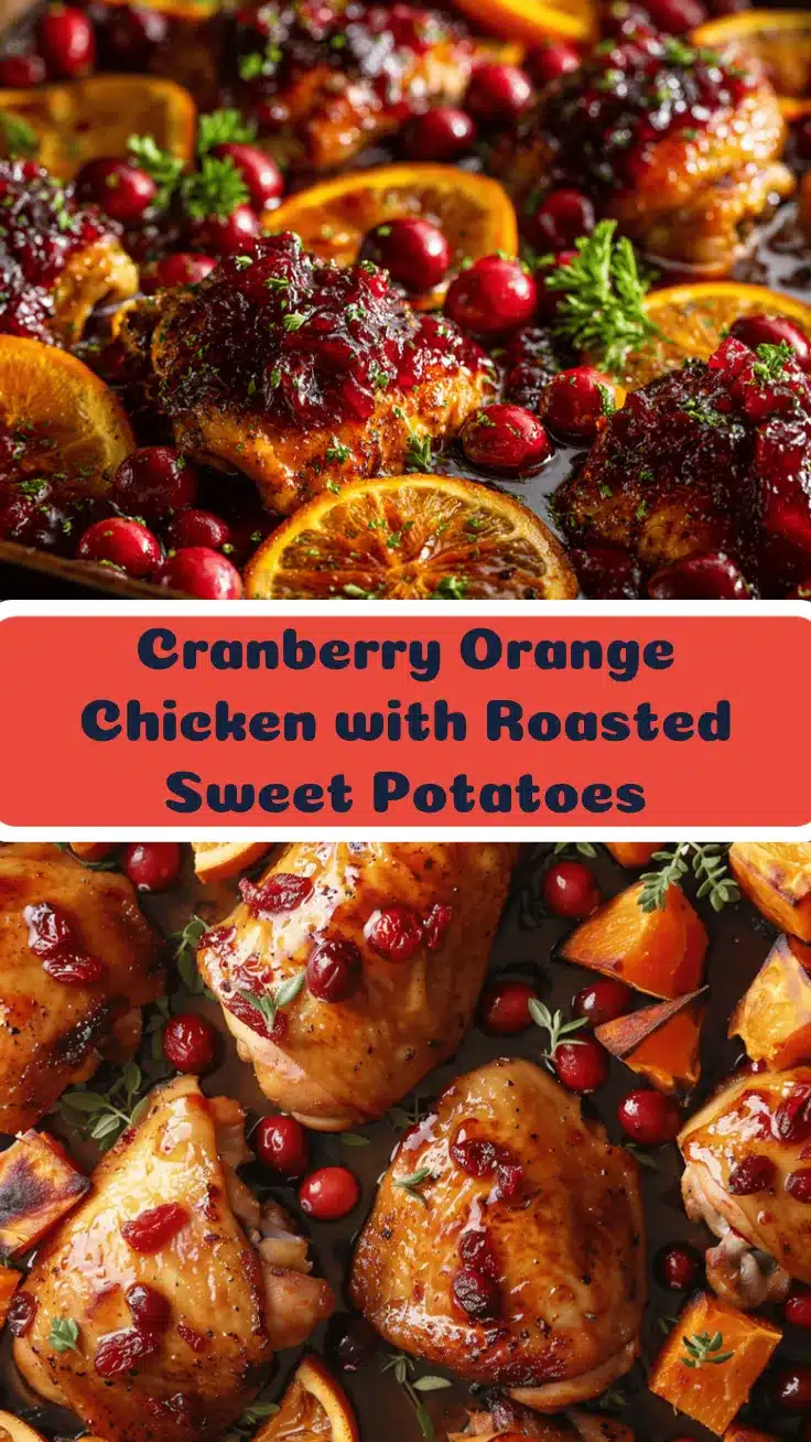 cranberry orange glazed chicken bake recipe