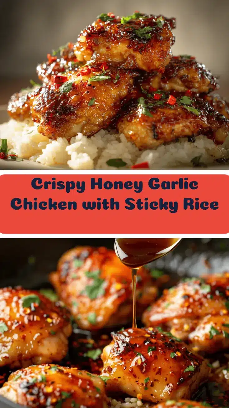 crispy honey garlic chicken thighs recipe
