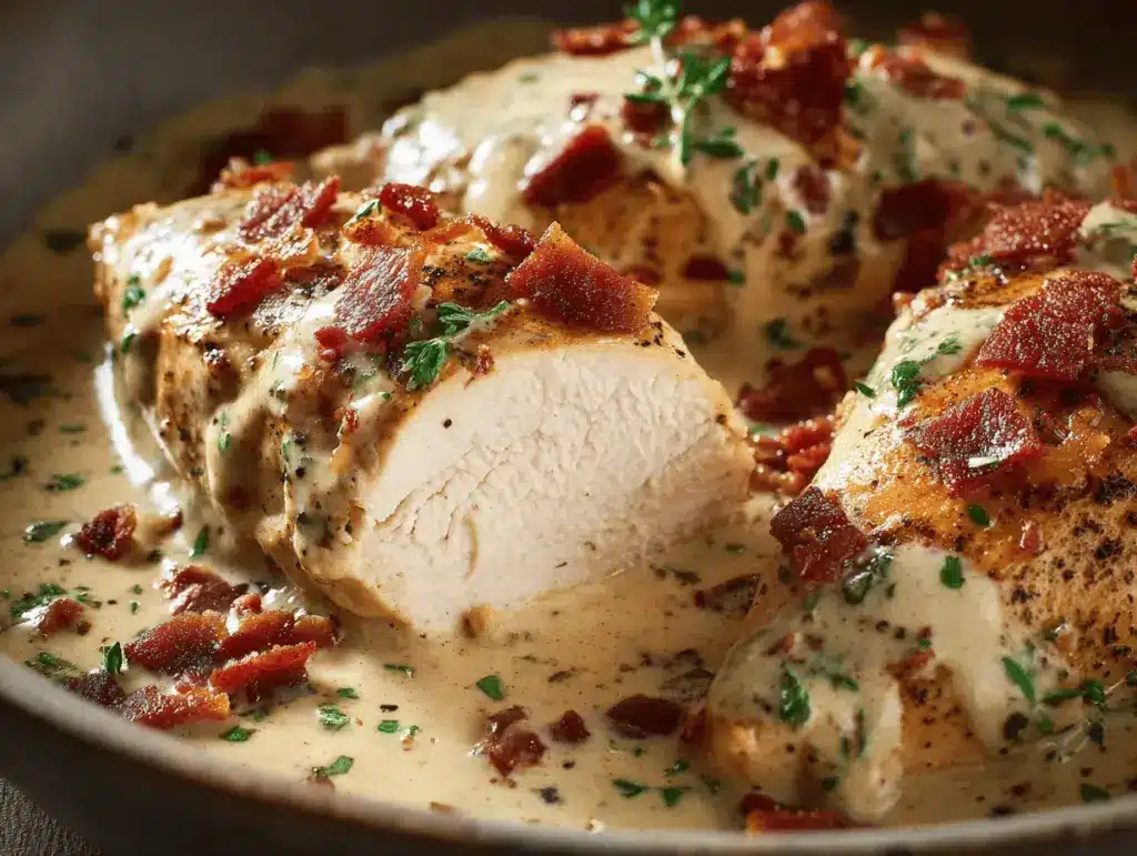 crock pot bacon ranch chicken - featured image