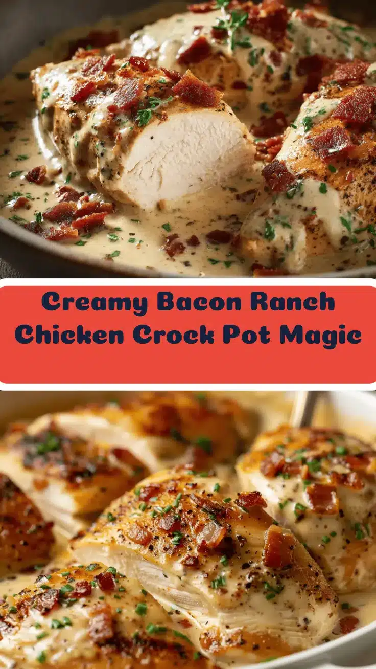 crock pot bacon ranch chicken recipe