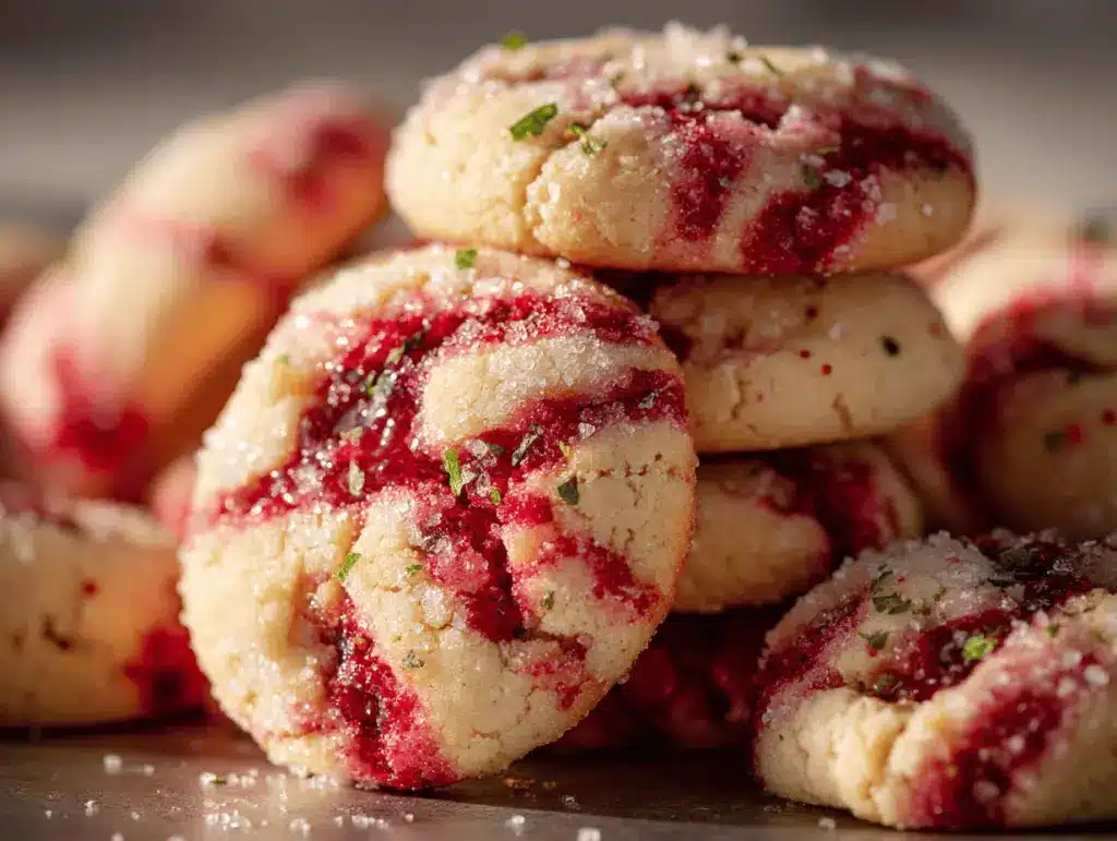 double strawberry sugar cookies - featured image