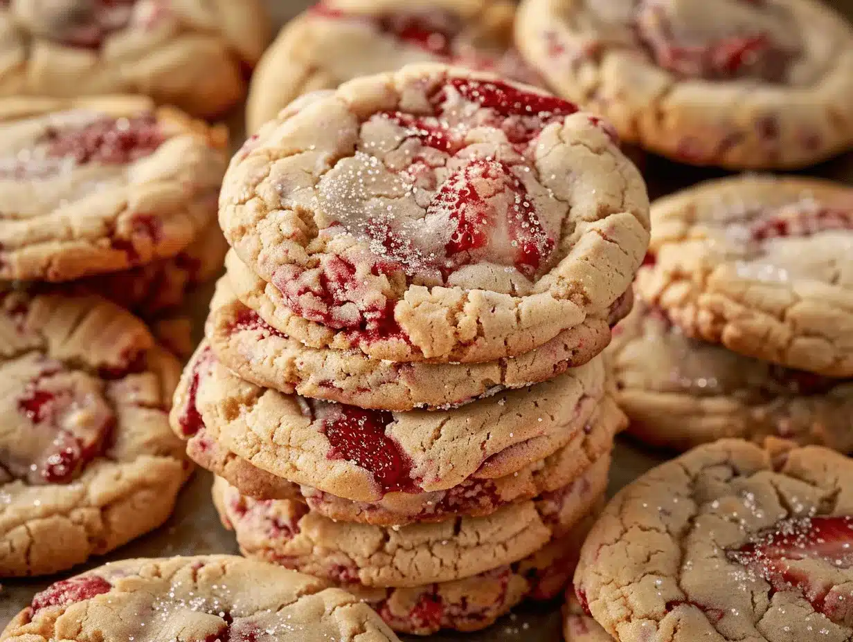 double strawberry sugar cookies preparation steps