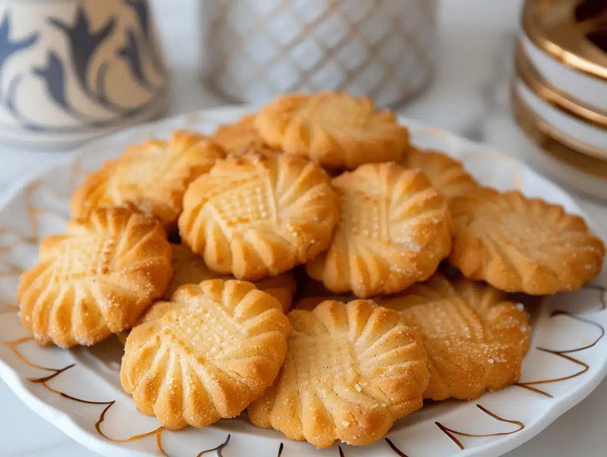French salted butter cookies preparation steps