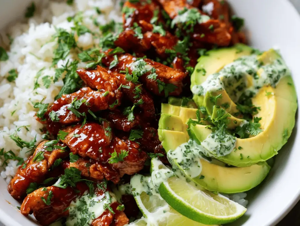 Hawaiian BBQ Chicken Rice Bowls - featured image