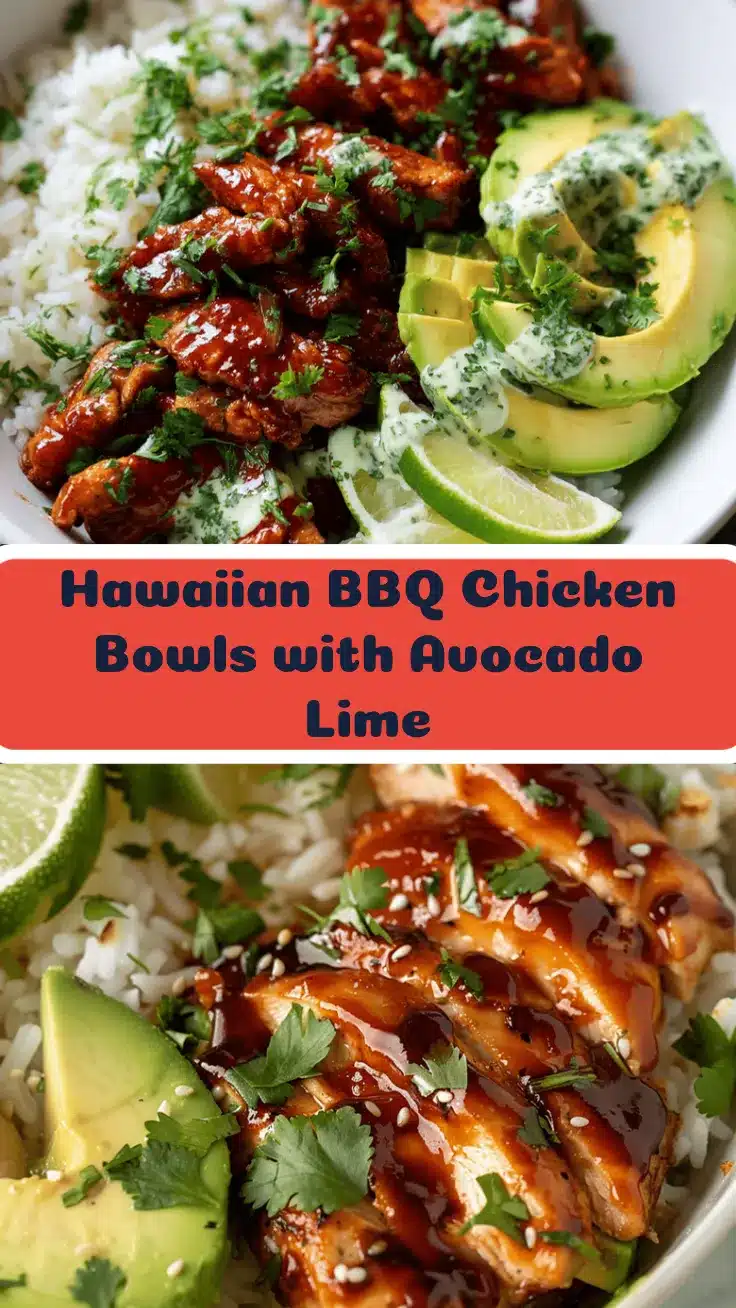 Hawaiian BBQ Chicken Rice Bowls recipe