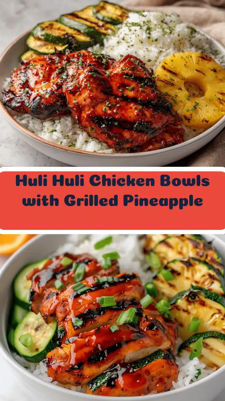 Hawaiian Huli Huli Chicken Bowls recipe