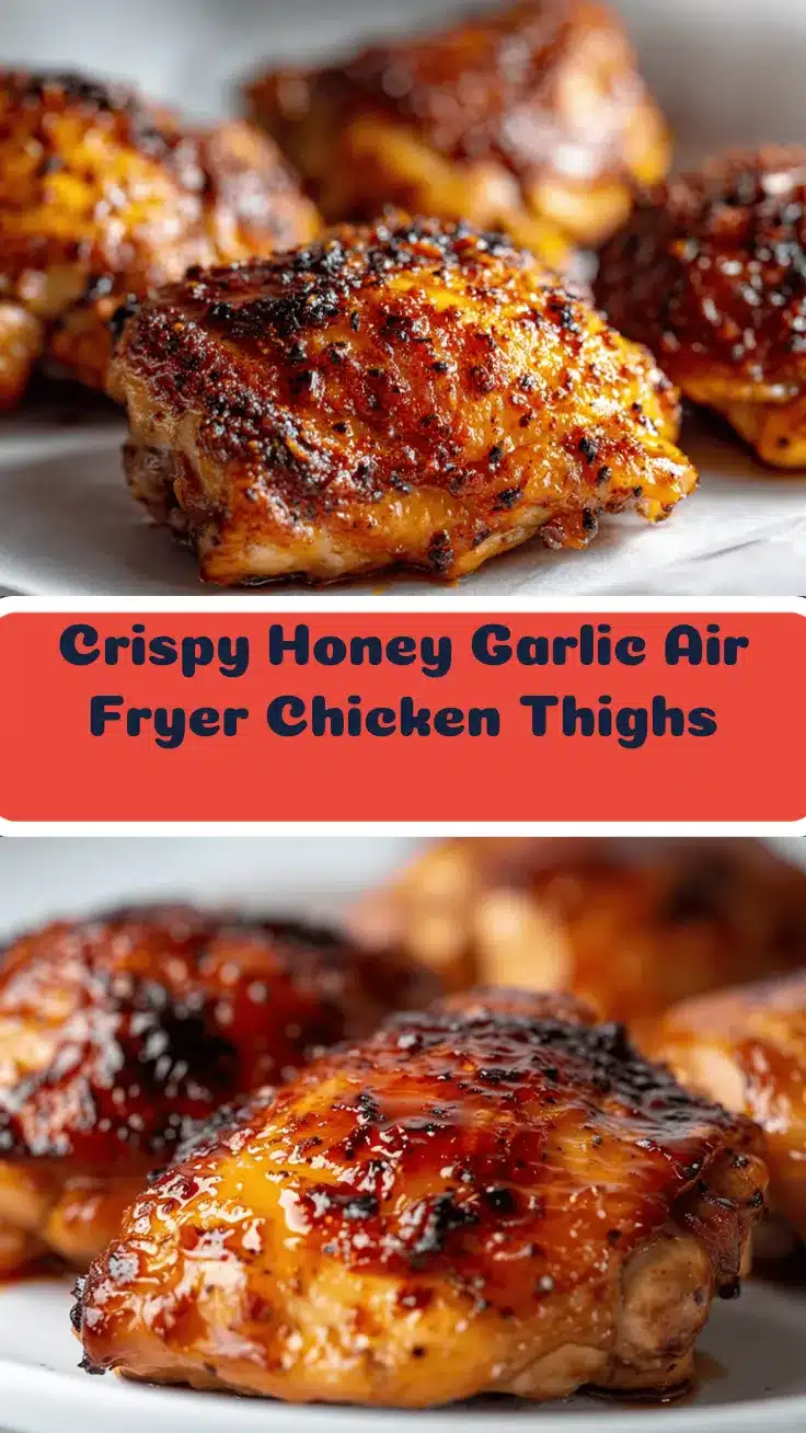 honey garlic air fryer chicken thighs recipe