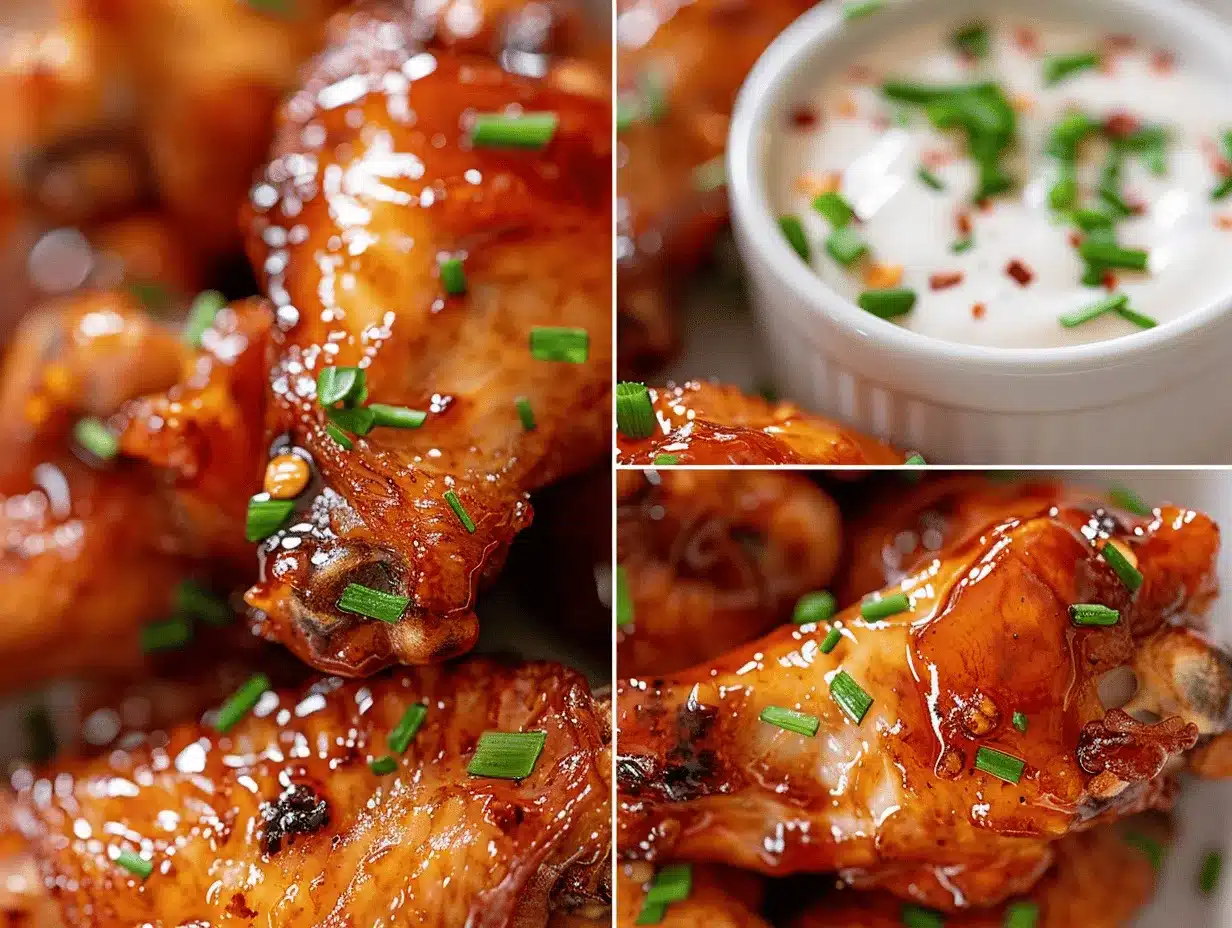 honey sriracha crispy chicken wings preparation steps