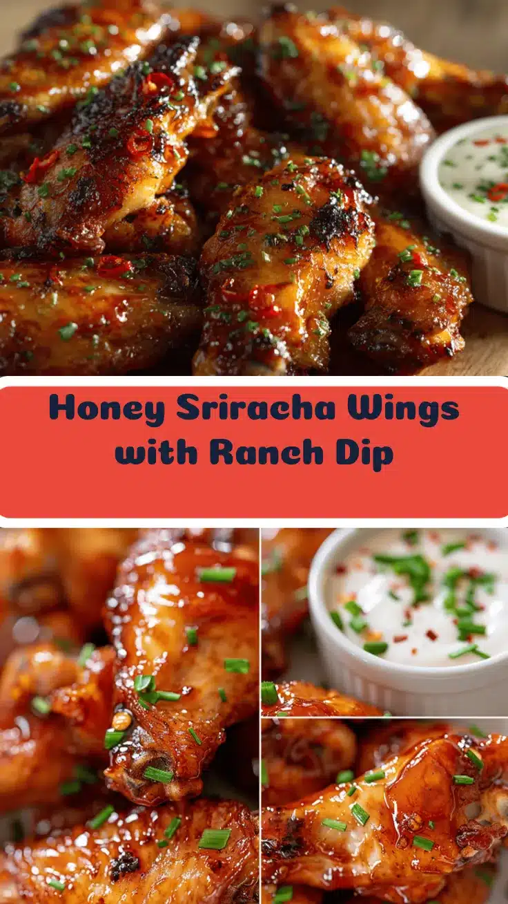 honey sriracha crispy chicken wings recipe