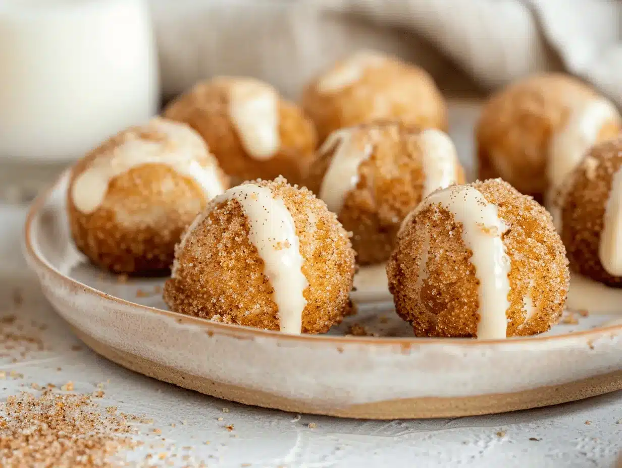 no-bake churro cookie bites preparation steps