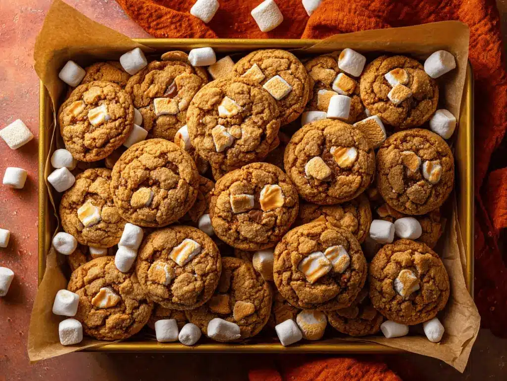 peanut butter marshmallow cookies - featured image