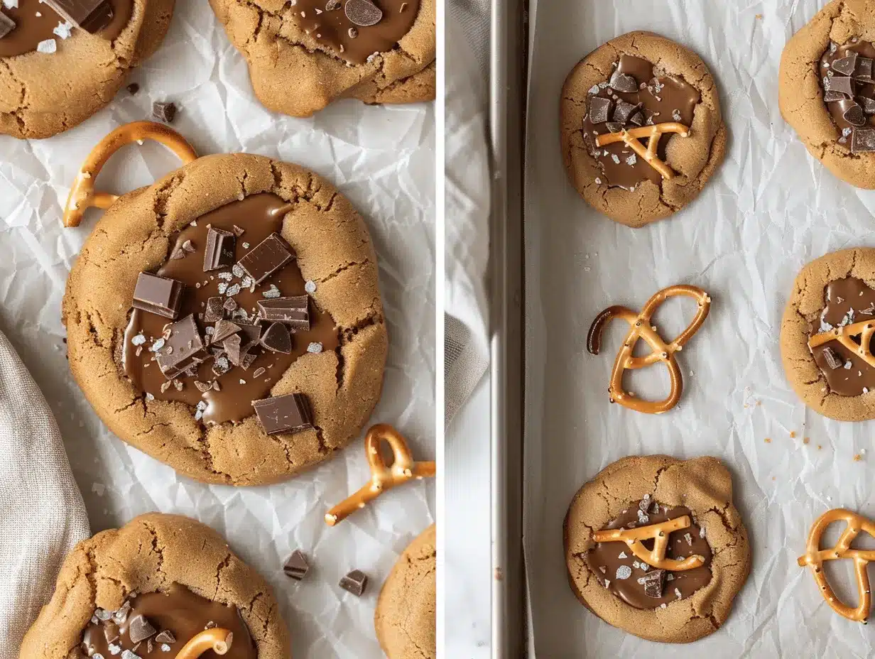 peanut butter pretzel cookies preparation steps