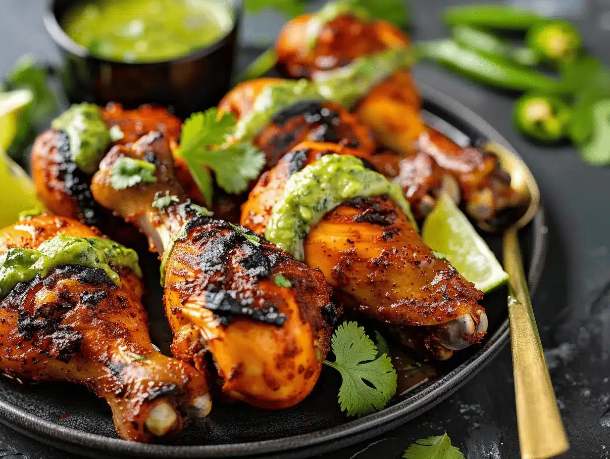 Peruvian chicken drumsticks preparation steps