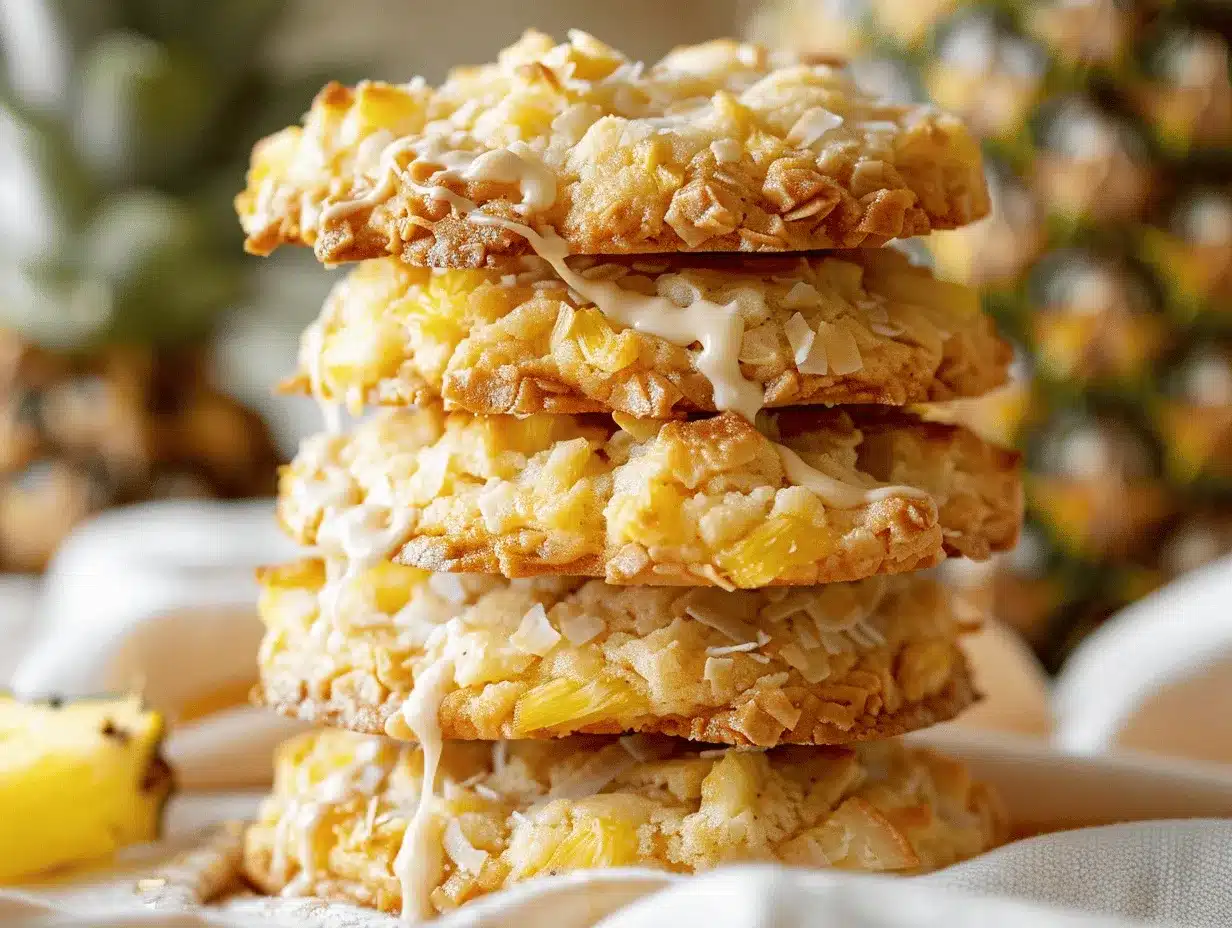 pineapple coconut Crumbl cookies preparation steps