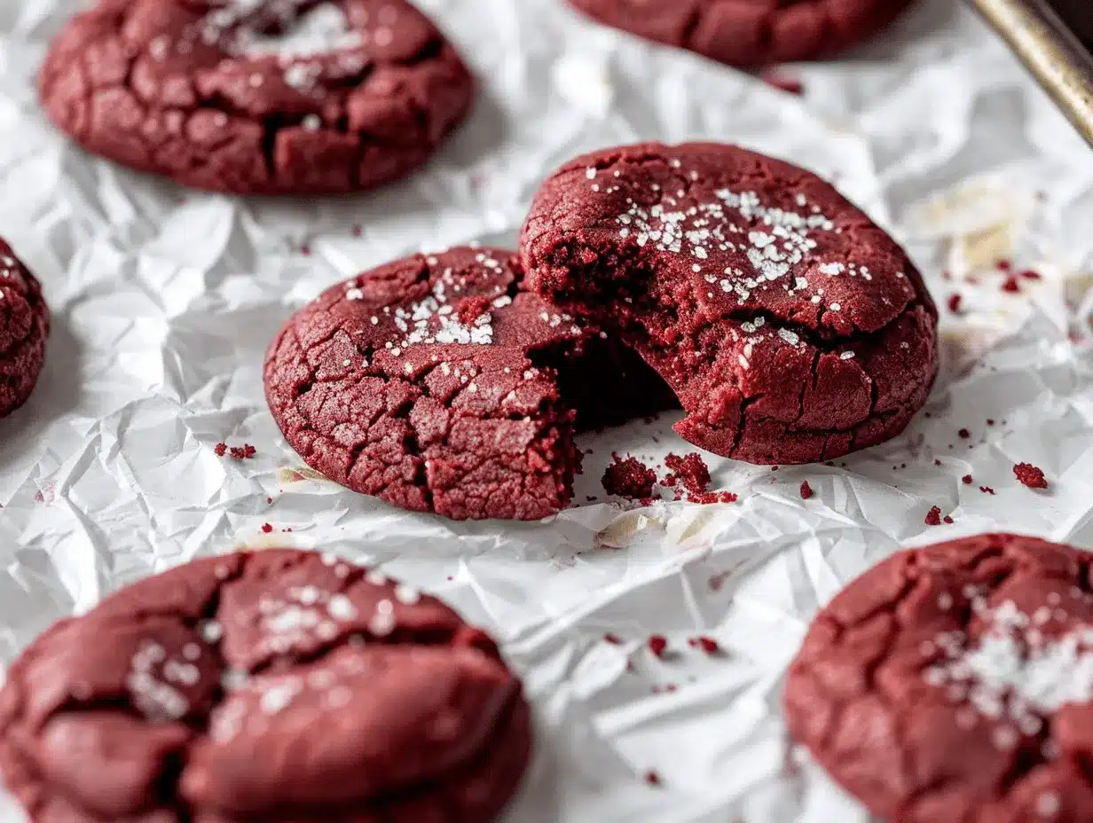 red velvet cookies preparation steps