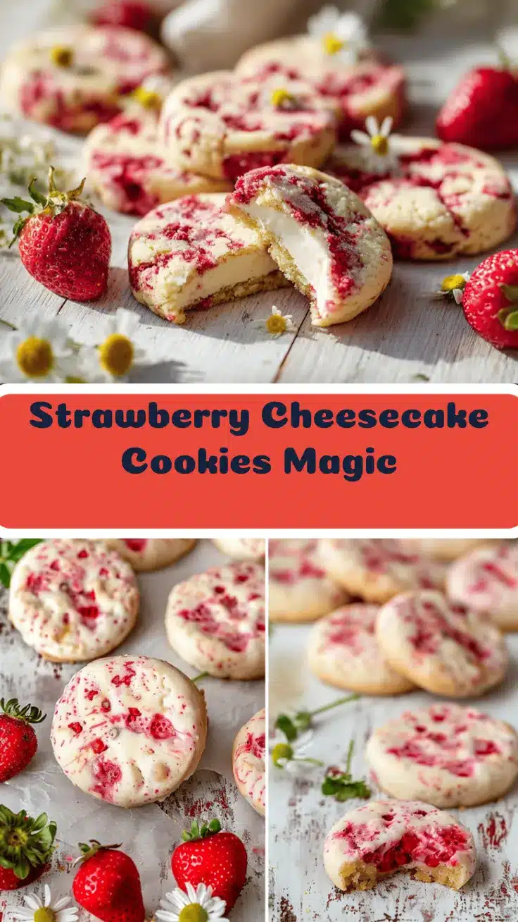strawberry cheesecake cookies recipe