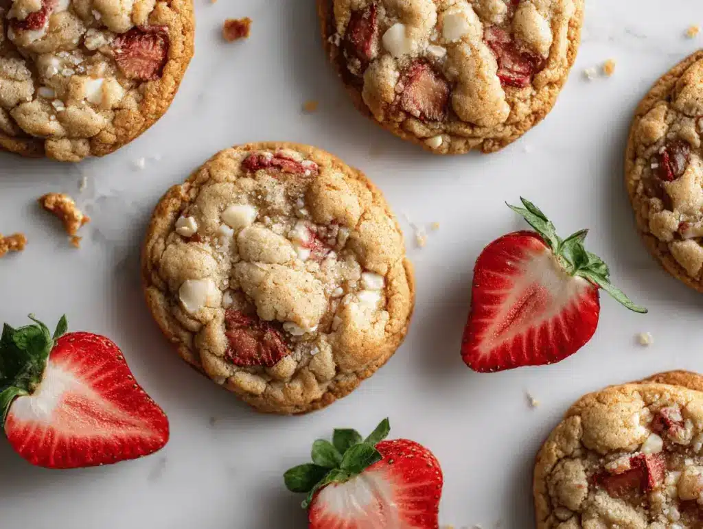 strawberry shortcake cookies - featured image