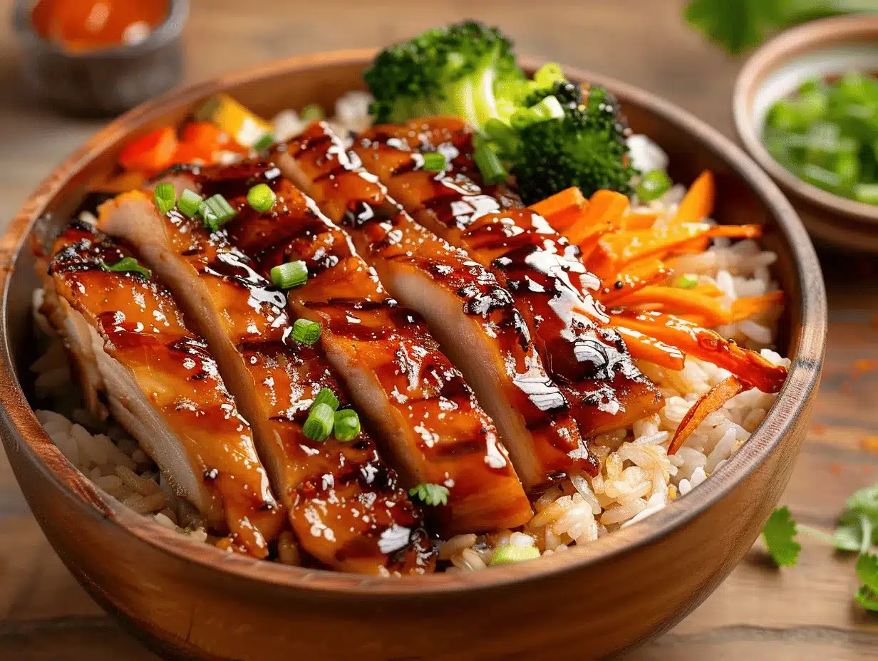 teriyaki chicken rice bowl preparation steps