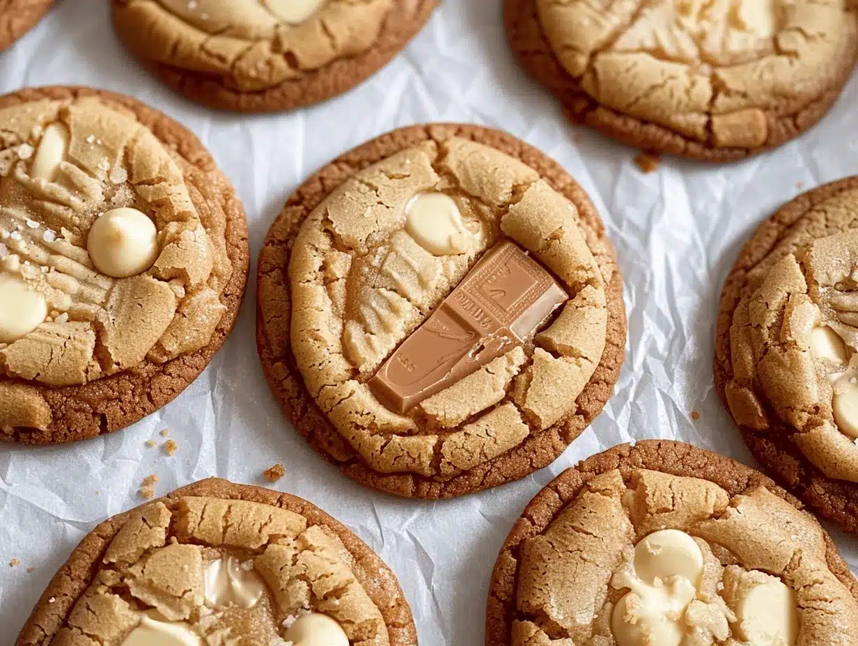 white chocolate Biscoff cookie butter cookies preparation steps