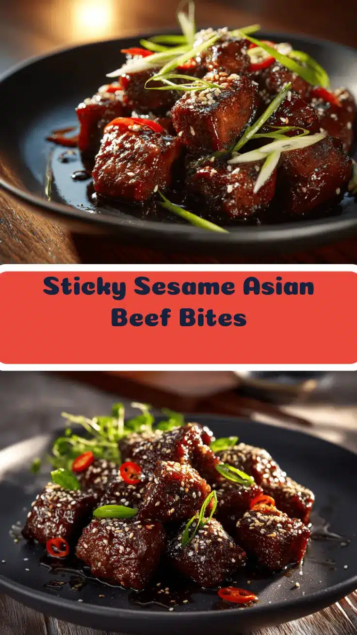 Asian glazed beef bites recipe