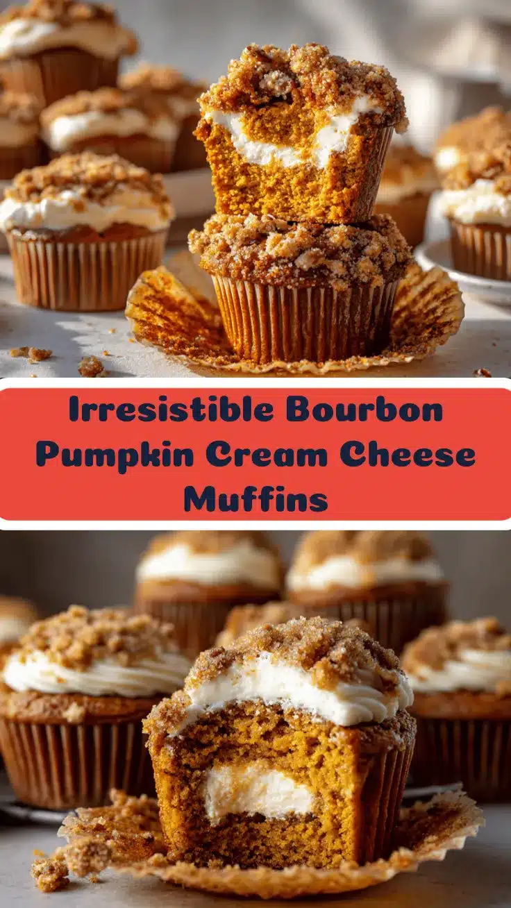 Bourbon Vanilla Pumpkin Cream Cheese Muffins recipe