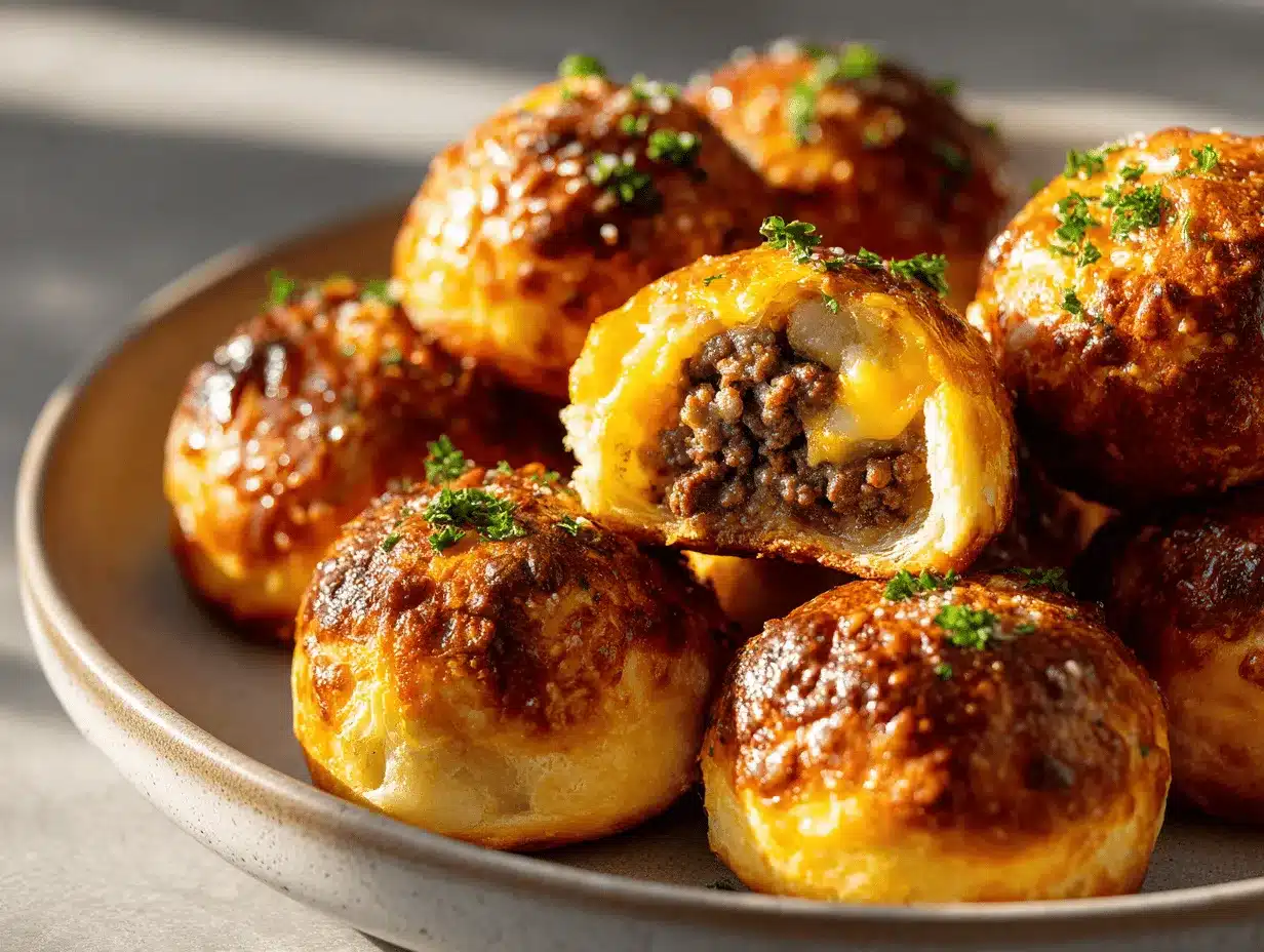 cheeseburger bombs preparation steps