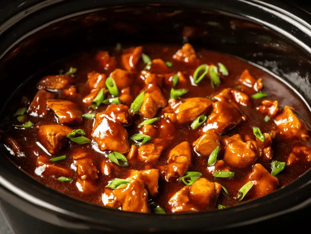 crock pot bourbon chicken preparation steps