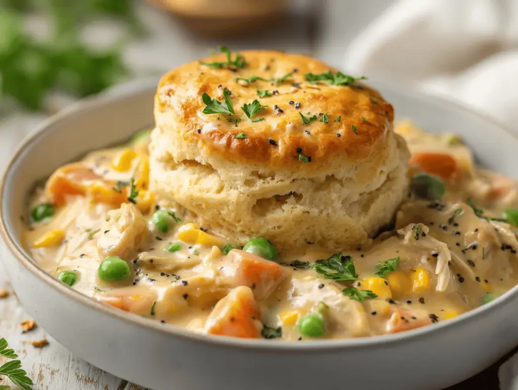 crock pot chicken pot pie - featured image