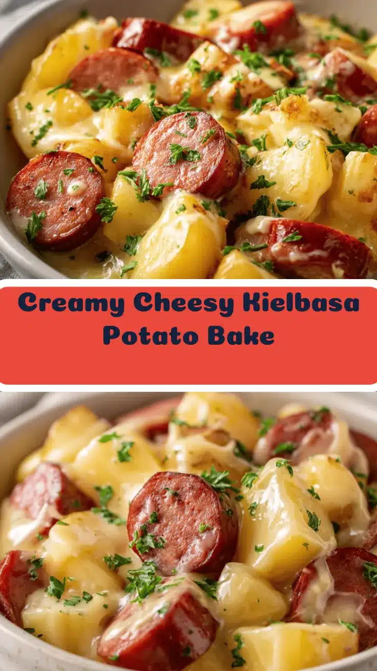 crockpot cheesy potatoes and kielbasa recipe