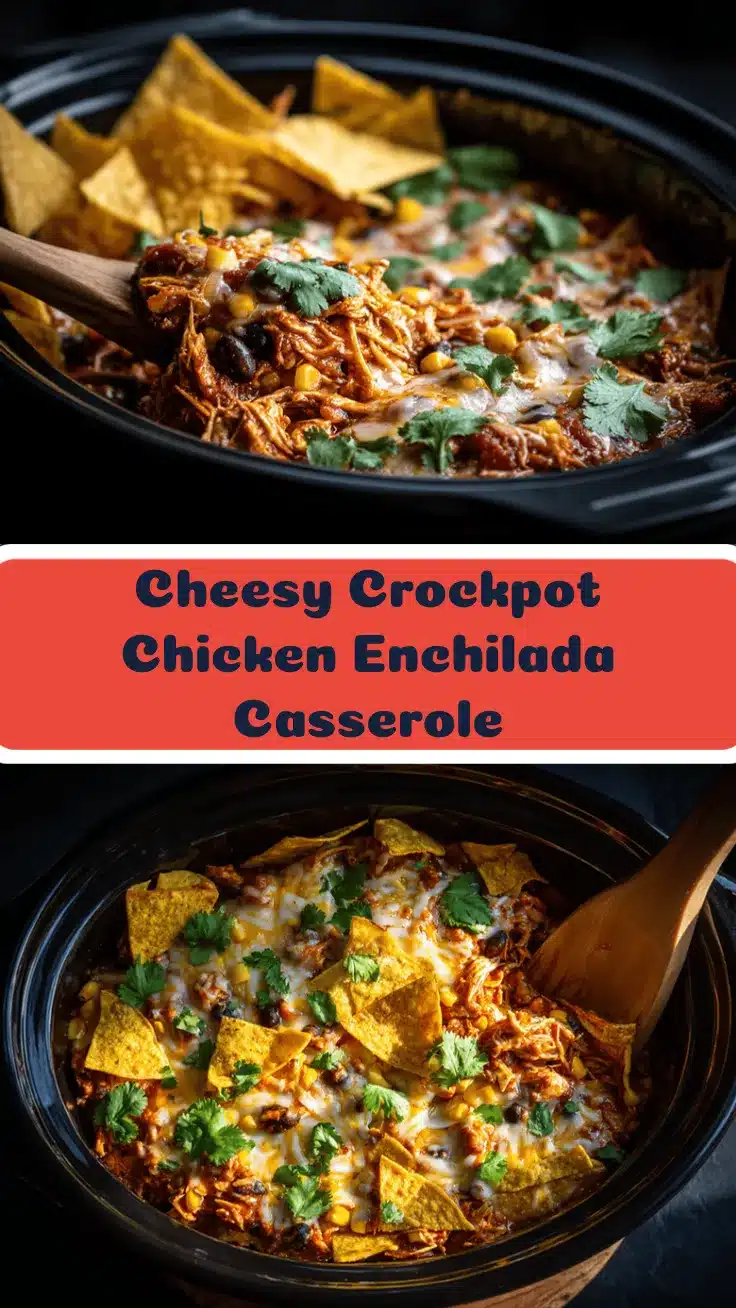 crockpot chicken enchilada casserole recipe