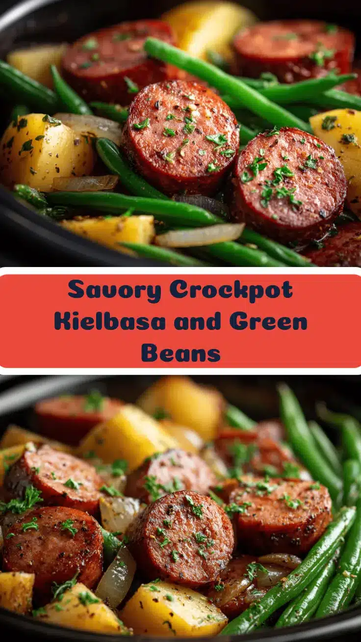 crockpot kielbasa and green beans recipe