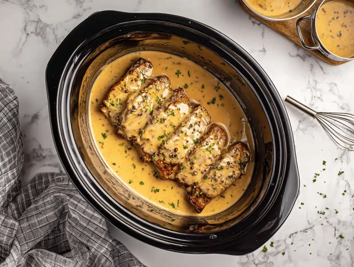 crockpot pork chops preparation steps
