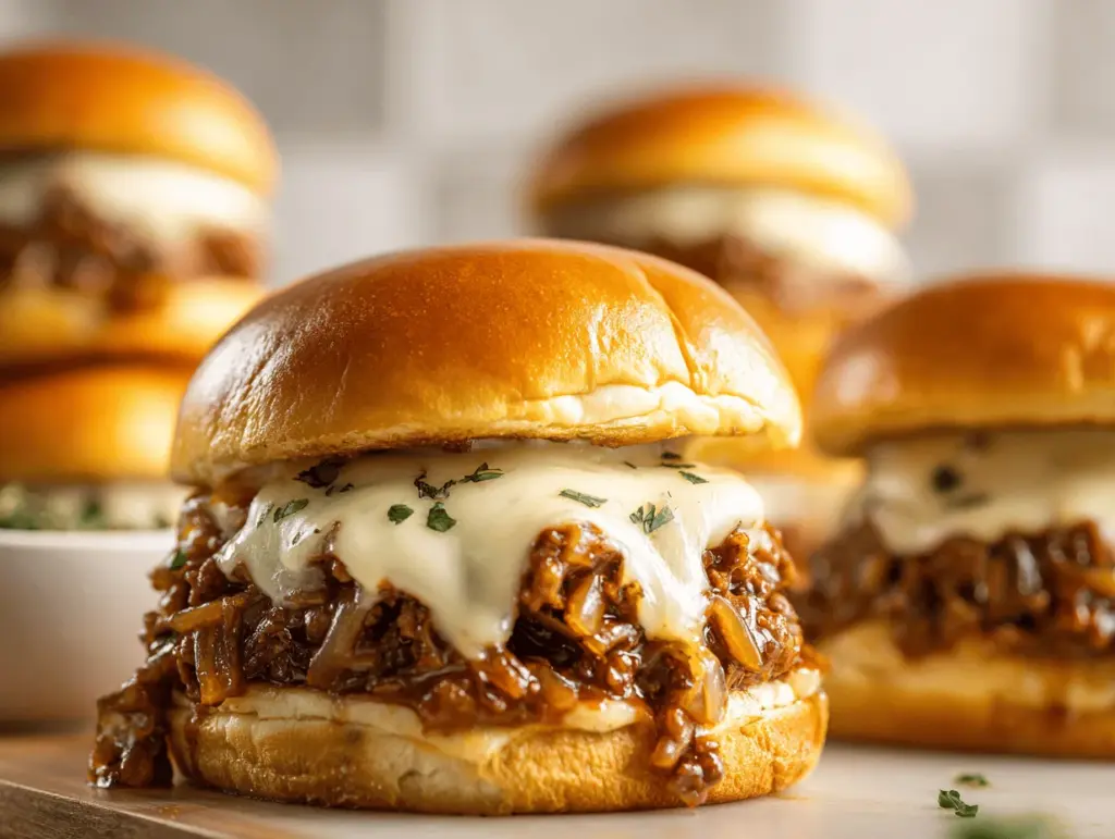 French Onion Beef Sloppy Joes - featured image