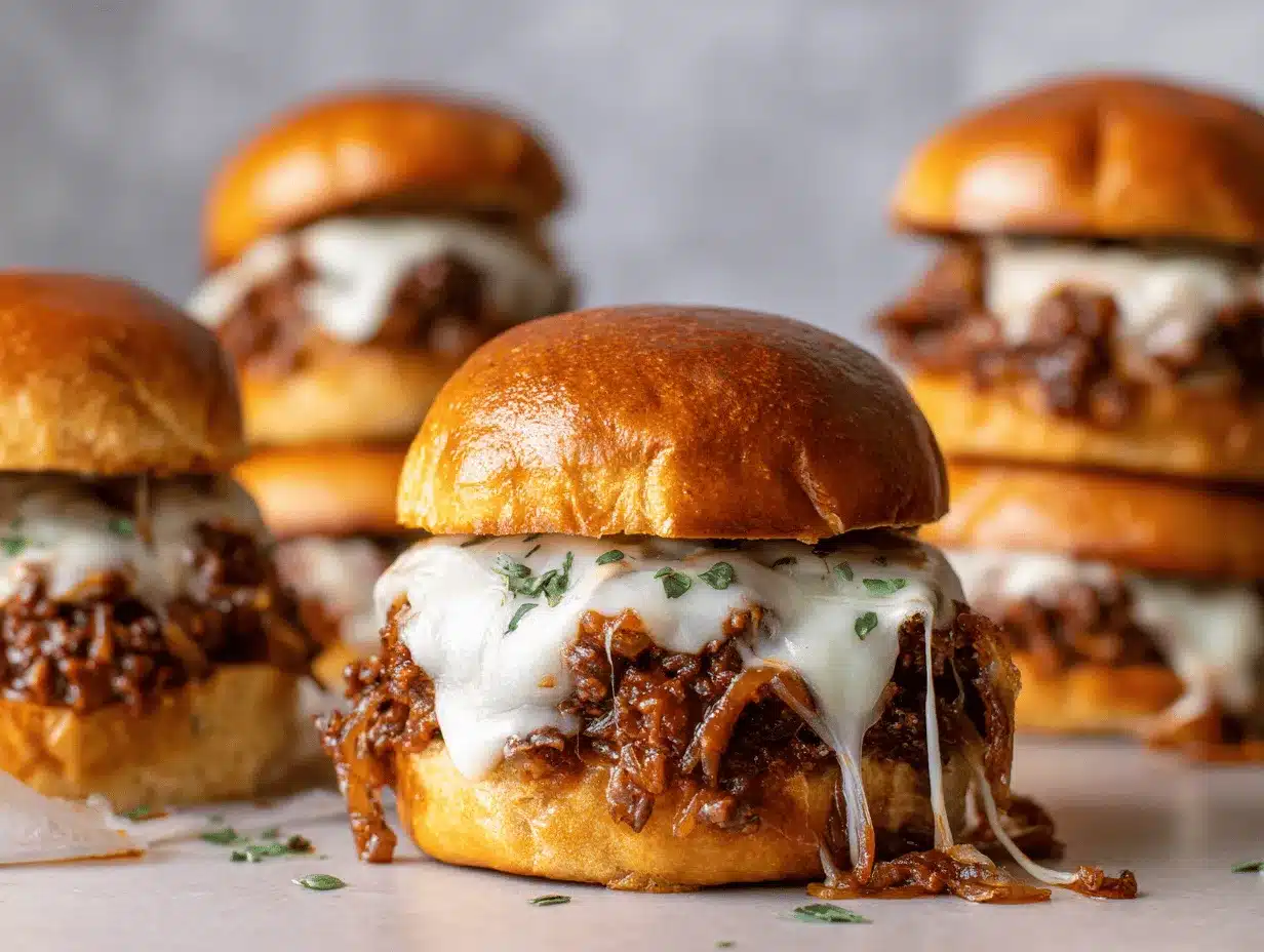 French Onion Beef Sloppy Joes preparation steps