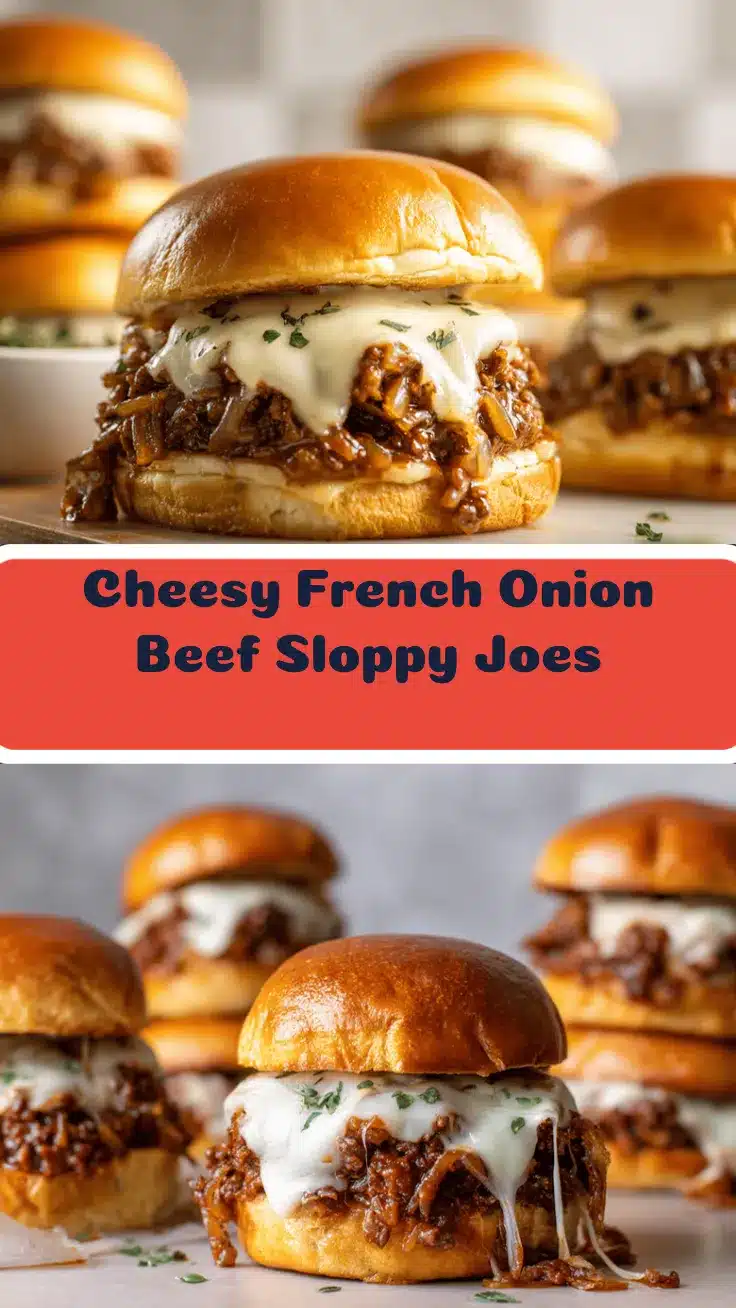 French Onion Beef Sloppy Joes recipe