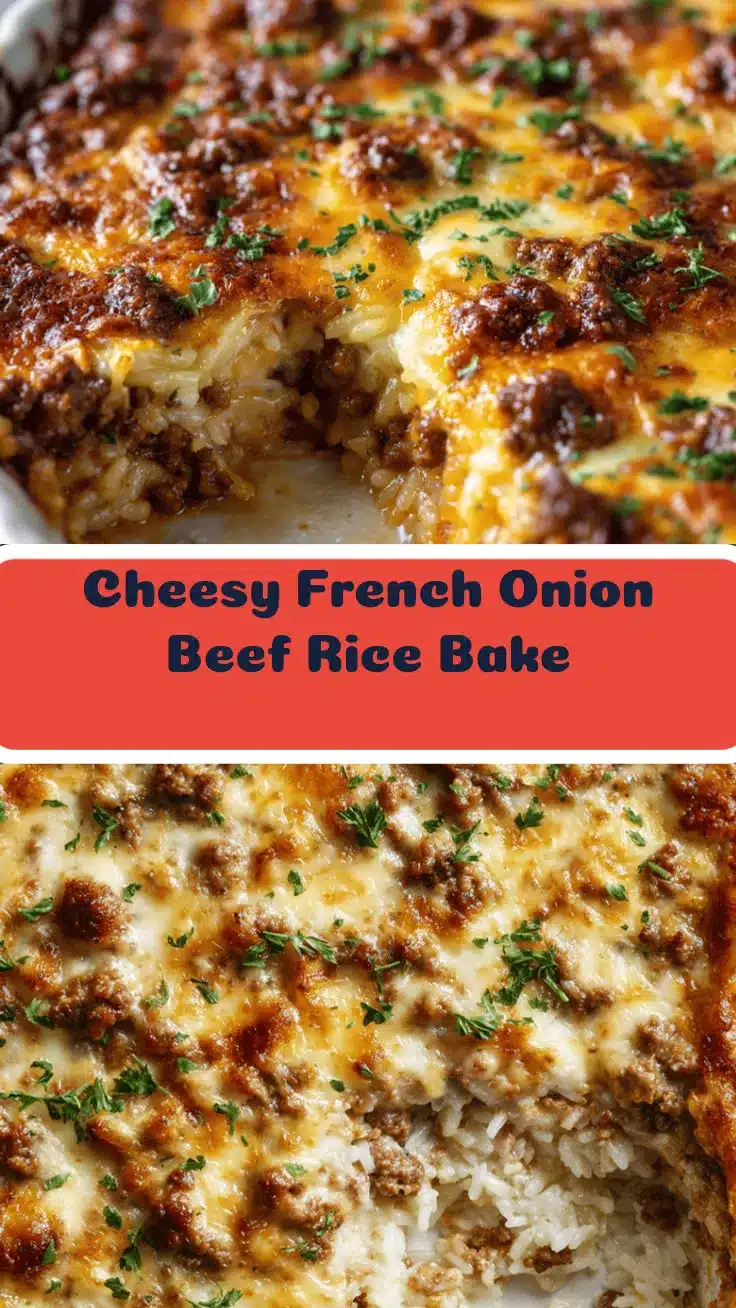 French onion ground beef casserole recipe