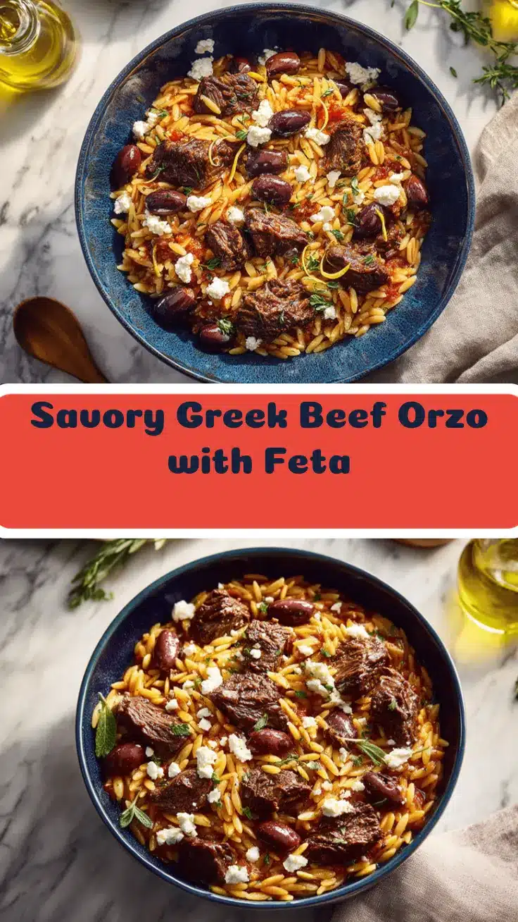 Greek beef orzo recipe