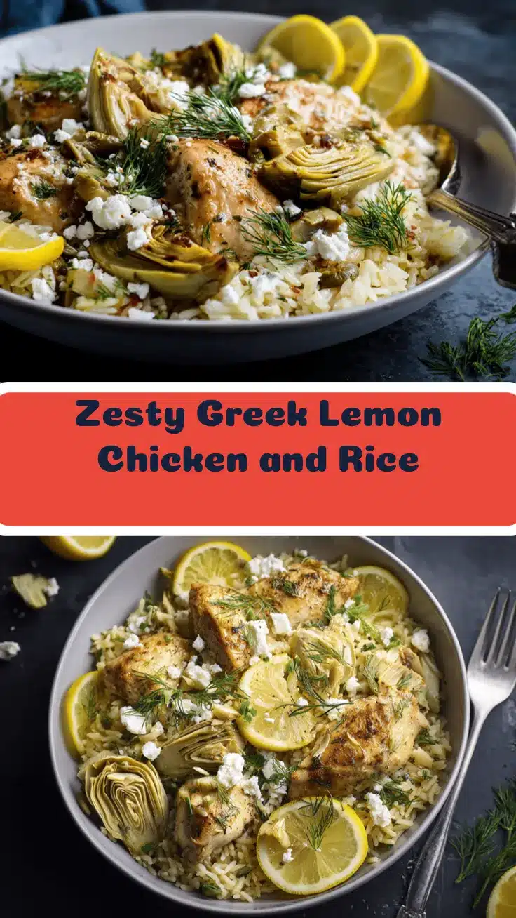 Greek lemon chicken and rice recipe