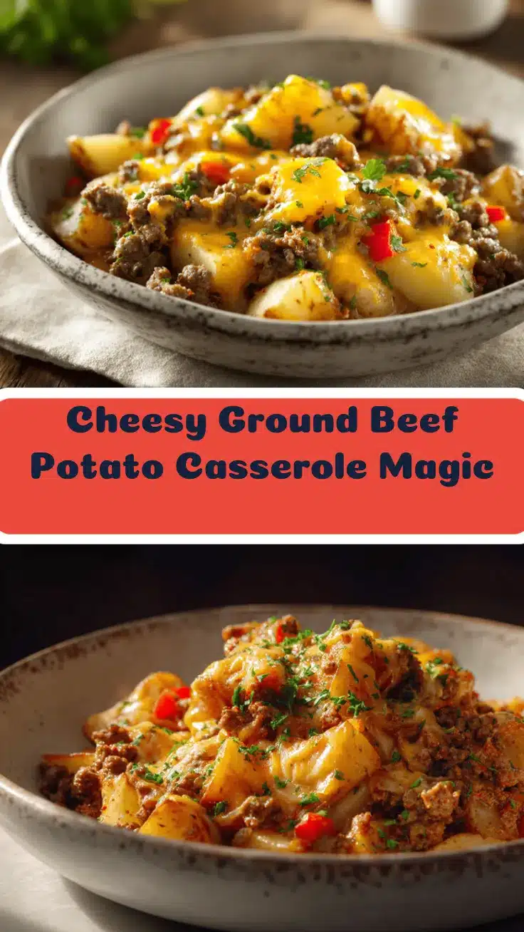 ground beef and potato casserole recipe